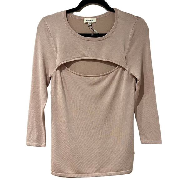 L'Agence Jocelyn Cutout Sweater in Pink (S) - Picture 5 of 12